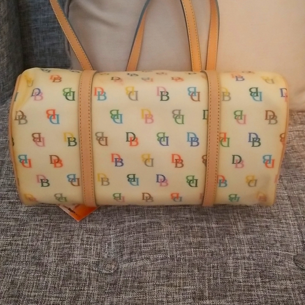 Dooney & Bourke Multicolor Logo Barrel Bag - Picture 4 of 8